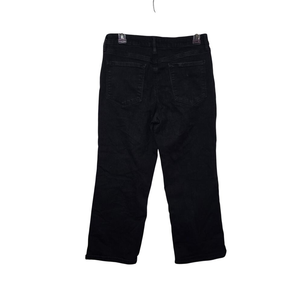 Womens Athleta Flex Kick Flare Jean Black Stretchy Denim Comfy Size 8 Petite - Picture 3 of 7